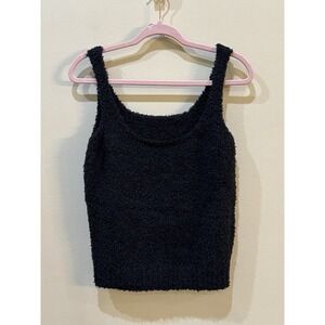 New Skims cozy knit boucle‎ tank tops in Black Size 2X-3X Soft Cozy